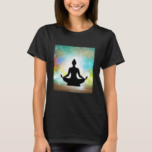 Yoga Girl Female Sun Salutation Meditation Chakra T-Shirt