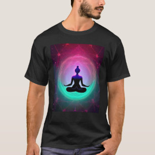 Yoga Girl Female Sun Salutation Meditation Chakra T-Shirt