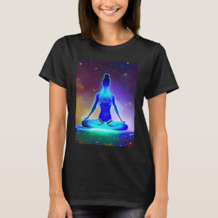 Yoga Girl Female Sun Salutation Meditation Chakra T-Shirt