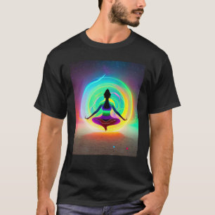 Yoga Girl Female Sun Salutation Meditation Chakra T-Shirt
