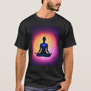Yoga Girl Female Sun Salutation Meditation Chakra T-Shirt