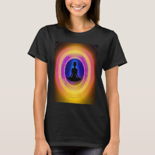 Yoga Girl Female Sun Salutation Meditation Chakra  T-Shirt