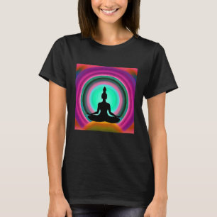 Yoga Girl Female Sun Salutation Meditation Chakra T-Shirt