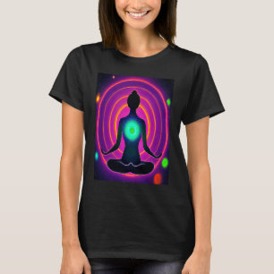 Yoga Girl Female Sun Salutation Meditation Chakra T-Shirt