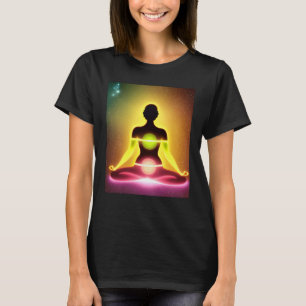 Yoga Girl Female Sun Salutation Meditation Chakra T-Shirt
