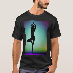 Yoga Girl Female Sun Salutation Meditation Chakra T-Shirt