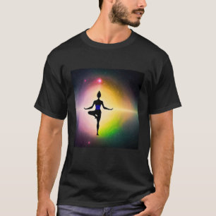 Yoga Girl Female Sun Salutation Meditation Chakra T-Shirt