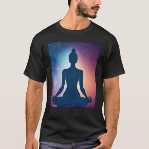 Yoga Girl Female Sun Salutation Meditation Chakra T-Shirt