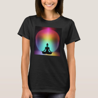 Yoga Girl Female Sun Salutation Meditation Chakra T-Shirt