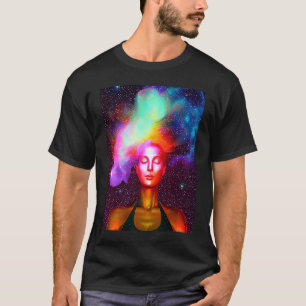 Yoga Girl Female Sun Salutation Meditation Chakra T-Shirt