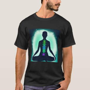 Yoga Girl Female Sun Salutation Meditation Chakra T-Shirt