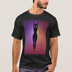 Yoga Girl Female Sun Salutation Meditation Chakra T-Shirt