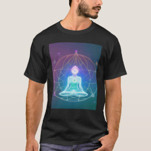 Yoga Girl Female Sun Salutation Meditation Chakra T-Shirt
