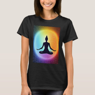 Yoga Girl Female Sun Salutation Meditation Chakra T-Shirt
