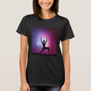 Yoga Girl Female Sun Salutation Meditation Chakra T-Shirt