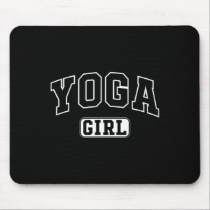 Yoga Girl Funny Athletic Lettering Daughter Youth Mouse Pad