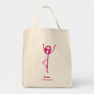 Yoga Girl grocery bag
