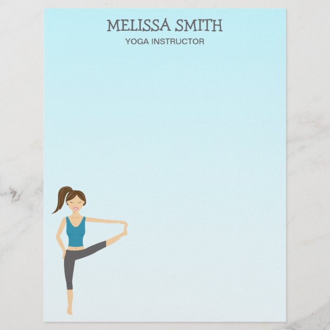 Yoga Girl In Hand To Toe Pose And Yoga Instructor (Front)