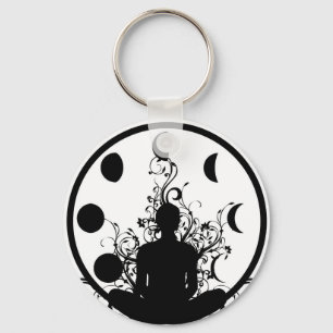 Yoga girl Key chain
