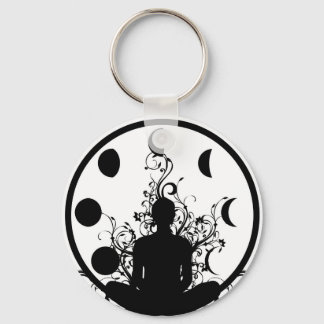 Yoga girl Key chain