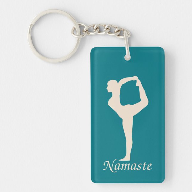 Yoga girl key ring (Front)