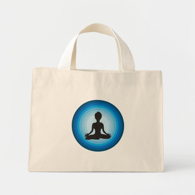 Yoga Girl Mini Tote Bag (Front)