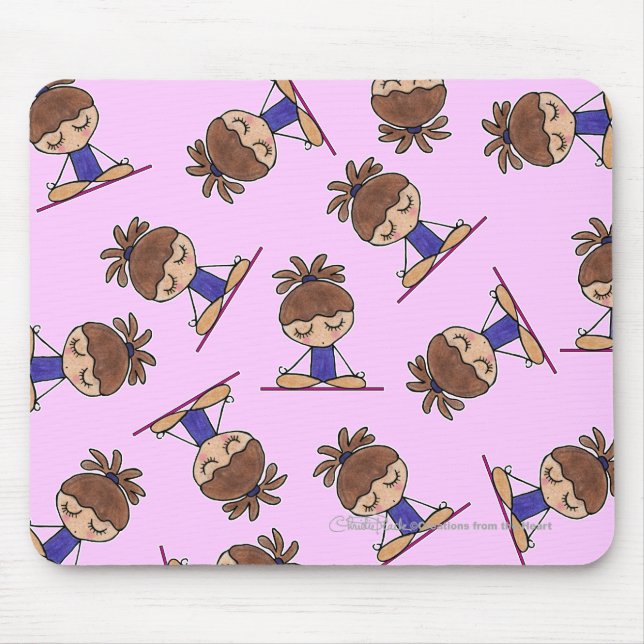 Yoga Girl Mouse Pad (Front)