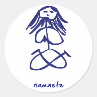 Yoga Girl namaste stickers