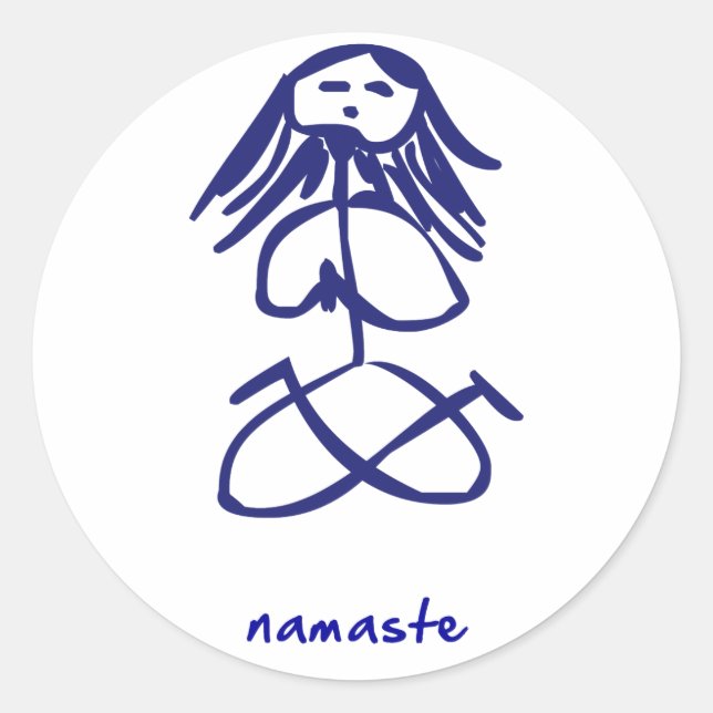 Yoga Girl namaste stickers (Front)