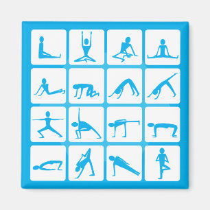 Yoga Girl Poses Magnet