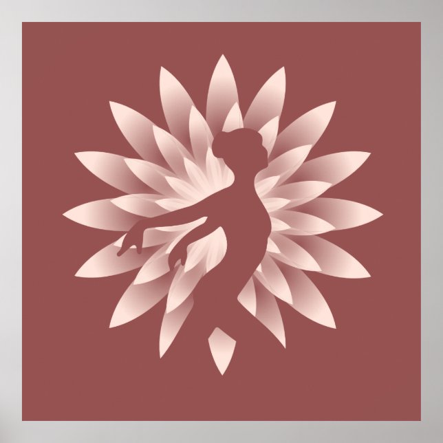 Yoga girl poster (Front)