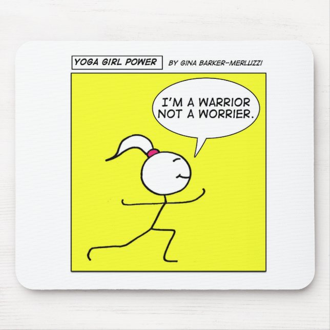 Yoga Girl Power Mouse Pad (Front)