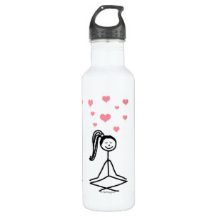 Yoga Girl Water Bottle, 24oz 710 Ml Water Bottle