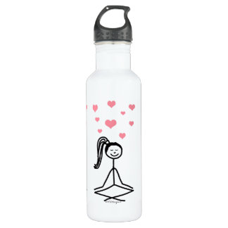 Yoga Girl Water Bottle, 24oz 710 Ml Water Bottle