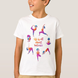 Yoga girl workout T-Shirt