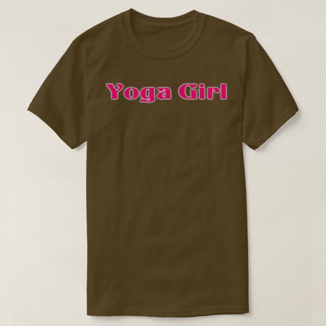Yoga Girl Yoga Class Clothing T-Shirt (Design Front)