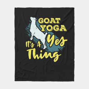 Yoga Goat Goatyoga Fleece Blanket