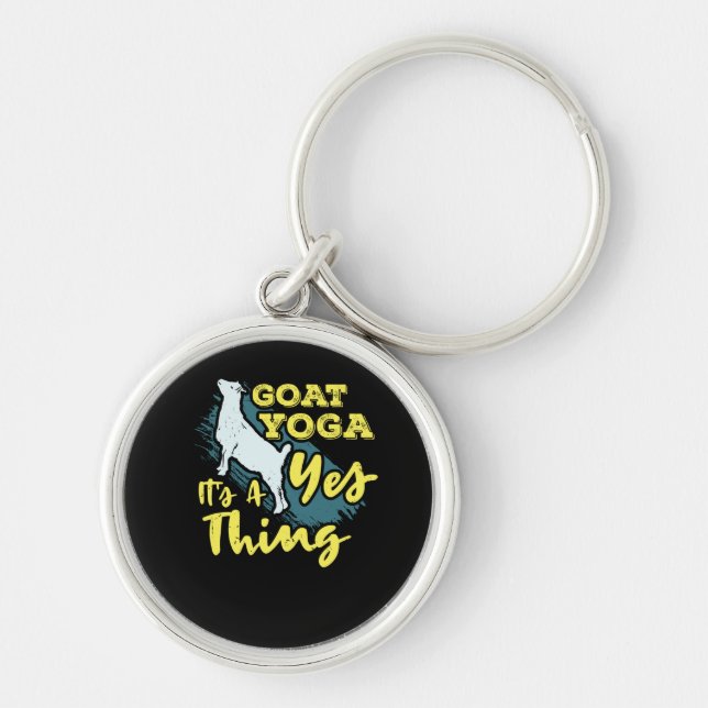 Yoga Goat Goatyoga Key Ring (Front)