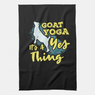 Yoga Goat Goatyoga Tea Towel