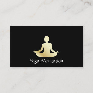 Yoga (gold) business card