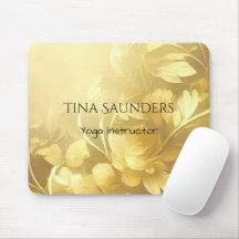 Yoga gold flowers custom name