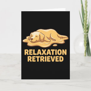 Yoga Golden Retriever Dog Lover Art Card