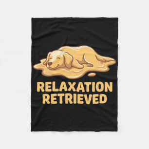Yoga Golden Retriever Dog Lover Art Fleece Blanket