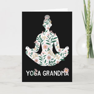 Yoga Grandma Meditation Tee Pilates Lover Grandmot Card