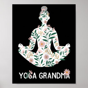 Yoga Grandma Meditation Tee Pilates Lover Grandmot Poster