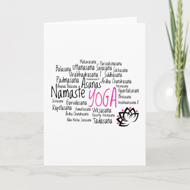 Yoga Greetings Card (Front)