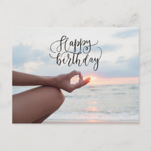 Yoga Happy Birthday Card