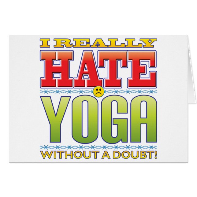 Yoga Hate Face (Front Horizontal)