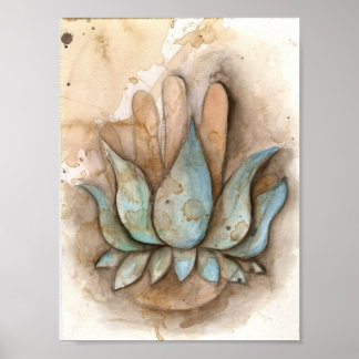 yoga healing hand poster