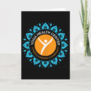 Yoga Health Centre Happy Starts Here Design  Card